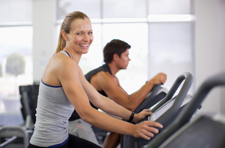 Woman working out in Fitness Center
